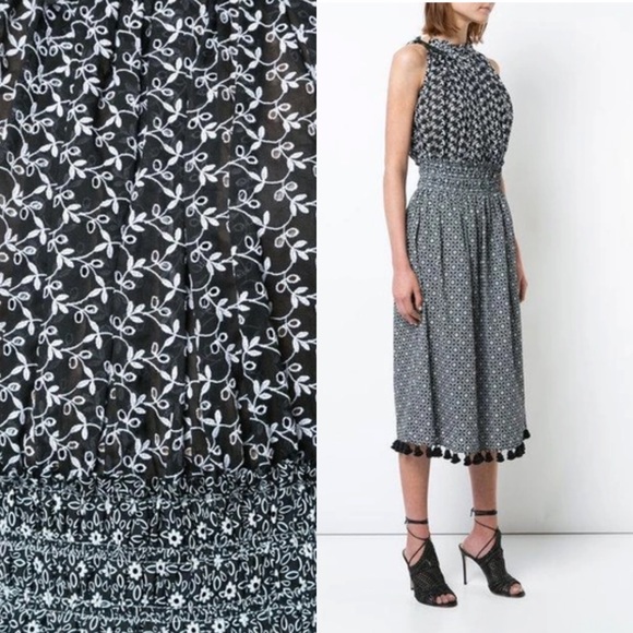 Altuzarra Ruched Floral Halter Midi Dress - Picture 4 of 10